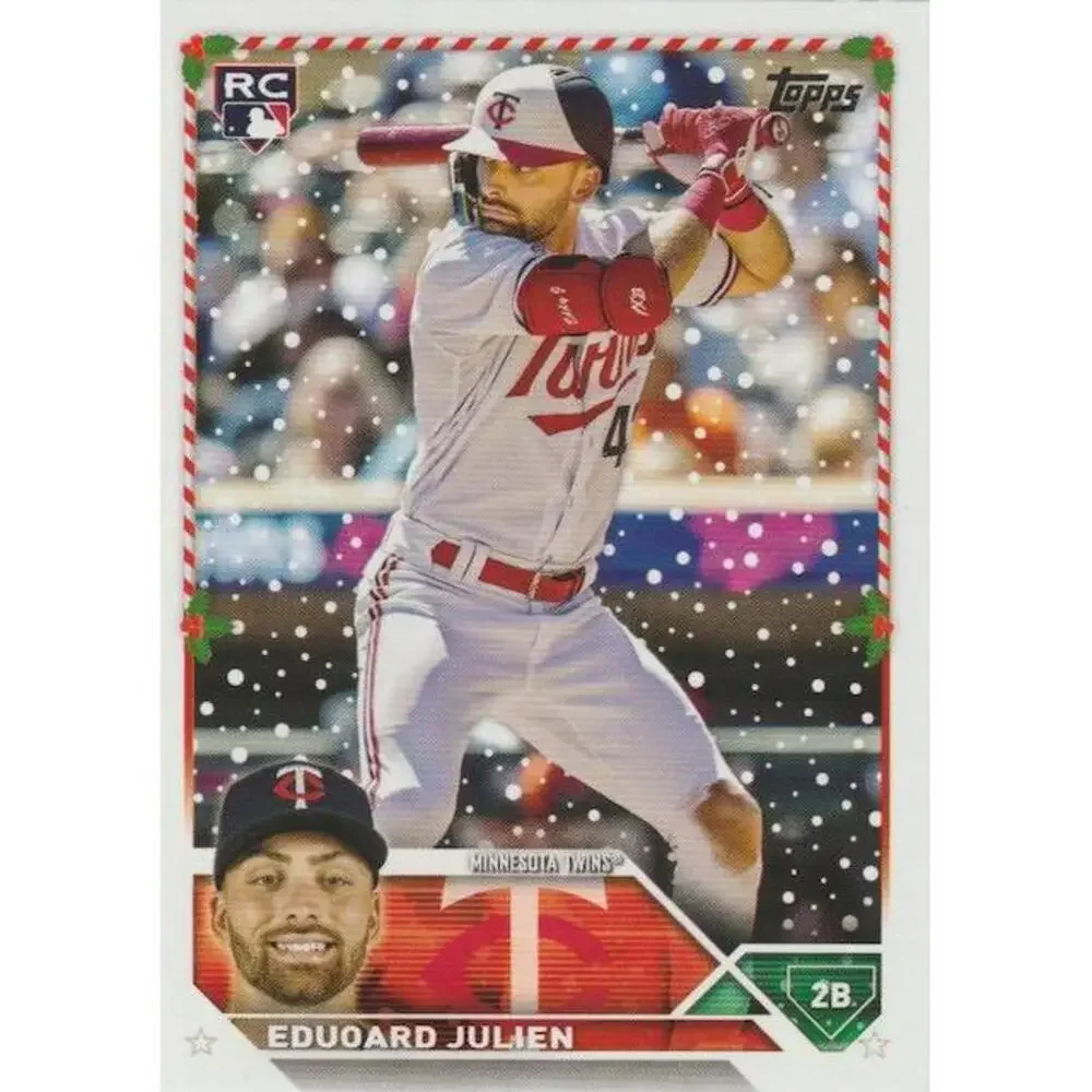 2023 Topps Holiday Edouard Julien RC H69 Minnesota Twins